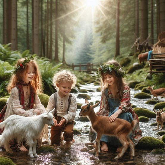 Dětské štěstí v lese